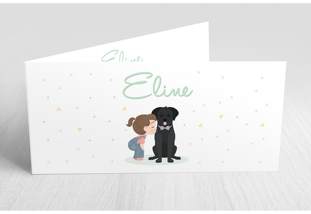 Meisje met labrador